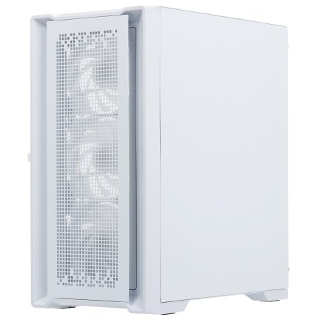 Компьютерный корпус Powercase ByteFlow Micro White, Tempered Glass, 4х 120мм ARGb fans, ARGb HUB, белый, mATX (CAMBFW-A4)