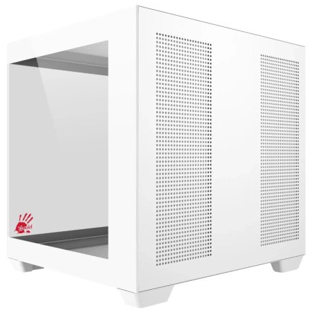 Компьютерный корпус Bloody CC-121 белый без БП mATX 7x120мм 1xUSB2.0 1xUSB3.0 audio