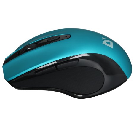 Мышь беспроводная Defender Prime MB-053 бирюзовый, 1600 dpi, радиоканал, USB, кнопки - 6