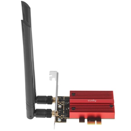 Сетевой адаптер Wi-Fi + Bluetooth Cudy WE3000S АХ5400 PCI Express (ант.внеш.съем) 2ант.