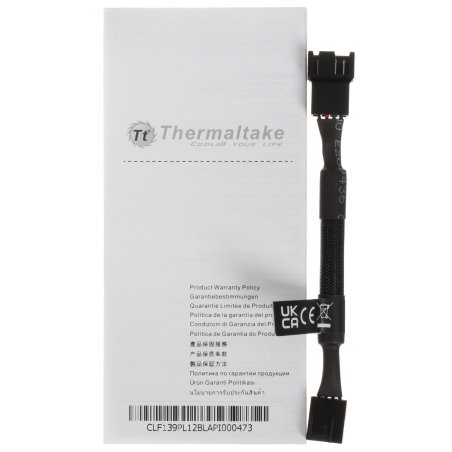 Вентилятор для корпуса Thermaltake Toughfan 14 Pro 140х140x25 черный 4-pin 31.6дБ (упак.:2шт) (CL-F160-PL14BL-A) Ret