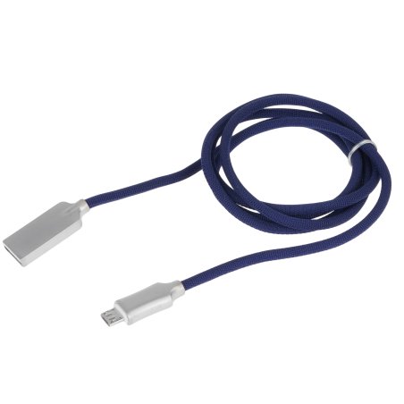 Кабель USB2.0 Cablexpert CC-P-mUSB02Bl-1M, AM/microB, серия Platinum, длина 1м, синий, блистер