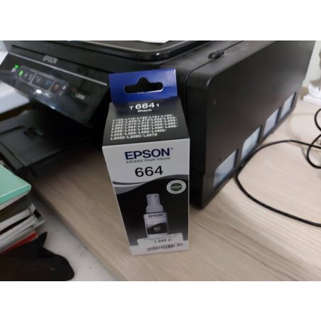 Чернила Epson L100/110/200/210/300/355/550/555 (O) C13T66424A, cyan, 70ml