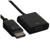 Переходник GoPower DisplayPort (m)-HDMI (f) ver.1.4 черный Premium Zip-Lock c подвесом (1/200)