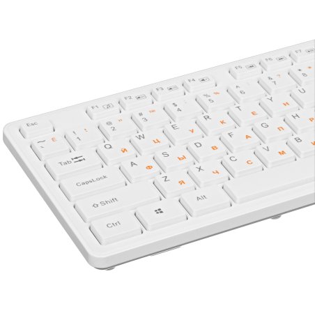 Клавиатура проводная Acer OKW123, USB, белый