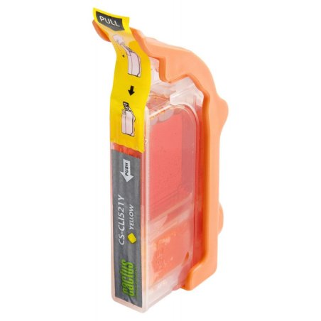 Картридж струйный Cactus CS-CLI521Y желтый (8.4 мл.) для Canon Pixma MP540/MP550/MP620/MP630/MP640/MP660/MP980/MP990/iP3600/iP4600/iP4700/MX860