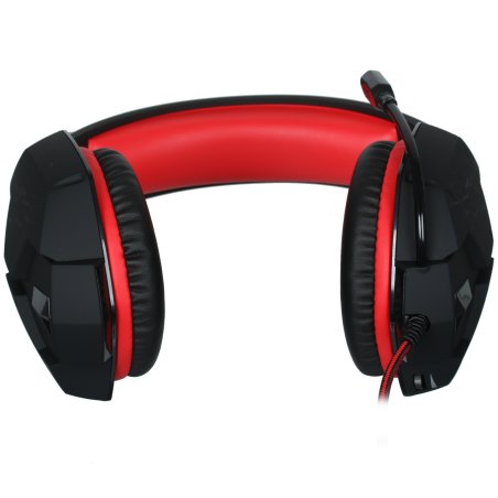 Игровые наушники с микрофоном SVEN AP-U988MV, черный-красный (USB, LED, 7.1)