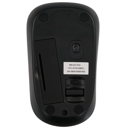 Мышь беспроводная Genius NX-7015 черный, 1200 dpi, радиоканал, USB, кнопки - 3