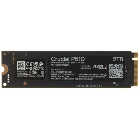Накопитель SSD Crucial P510 1Tb PCIe Gen5 NVMe M.2 SSD CT1000P510SSD8