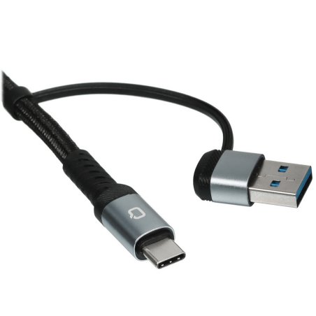 Кабель QUMO VR Link Data Cable Type-C to Type-C + USB-A, 5м, 3A, 5Gb