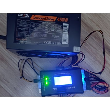 Блок питания Ginzzu SB450, 450Вт, 120мм, черный