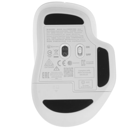 Мышь беспроводная Xiaomi Wireless Mouse Comfort Edition белый, 1200 dpi, радиоканал, USB, кнопки - 3