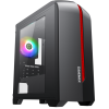 Компьютерный корпус GameMax Centauri Black Red без БП (ATX,Черн.-кр,USB 3.0, Зак.стекло, 1*120мм. RGb, пыл.фильтр)