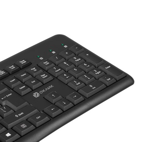 Клавиатура проводная Oklick 180M черный USB