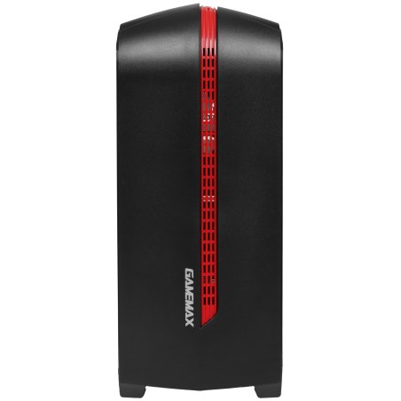 Компьютерный корпус GameMax Centauri Black Red без БП (ATX,Черн.-кр,USB 3.0, Зак.стекло, 1*120мм. RGb, пыл.фильтр)