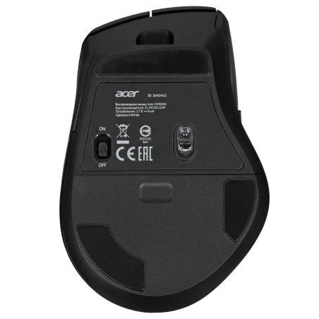 Мышь беспроводная Acer OMR406 черный, 4800 dpi, радиоканал, Bluetooth, USB, кнопки - 8