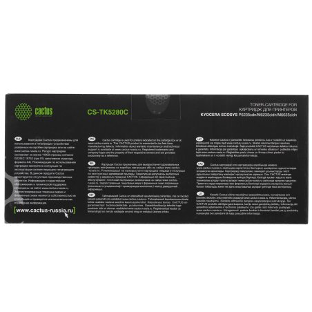 Картридж лазерный Cactus CS-TK5280C голубой (11000 стр.) для Kyocera ECOSYS P6235cdn, M6235cidn, M6635cidn