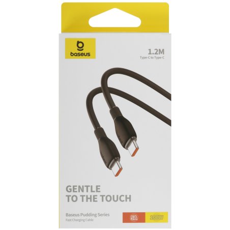 Baseus Pudding Series Fast Charging Cable Type-C to Type-C 100W 1.2m Cluster Black P10355702111-B1