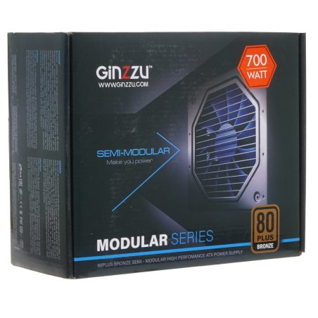 Блок питания Ginzzu MC700 700W 14CM 80 PLUS Bronze,