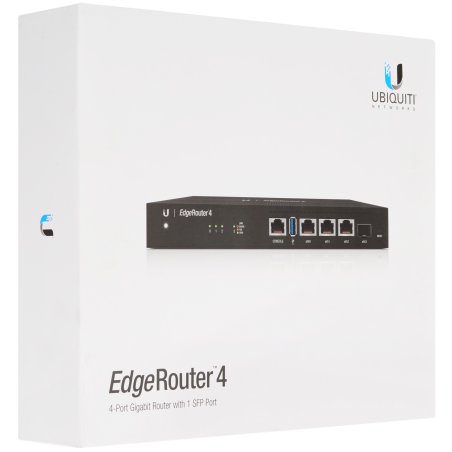 Роутер/Маршрутизатор Ubiquiti ER-4-EU EdgeRouter 4 4 ядра (1 ГГц), 3х 1G RJ45, 1х SFP