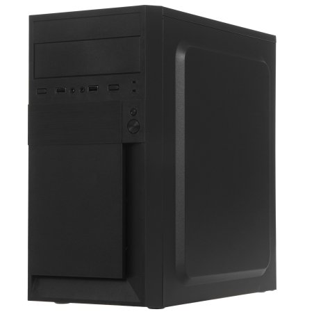 Компьютерный корпус Minitower ExeGate EX291140RUS BAA-105-01AAA350 (mATX, БП AAA350 с вент. 8см, 2*USB, аудио, черный)