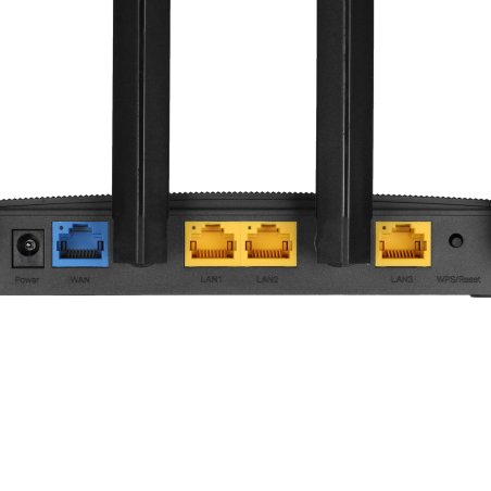 Роутер TP-Link AX1500 Dual-Band Wi-Fi 6 RouterSPEED: 300 Mbps at 2.4 GHz + 1201Mbps at 5 GHzSPEC: 4× Antennas, 1GHz Dual Core CPU, 1× Gigabit WAN Port + 3× Gigabit LAN Ports, 1024-QAM, OFDMAFEATURE: Tether App, WPA3, Access Point Mode, IPv6 Supported, IPT