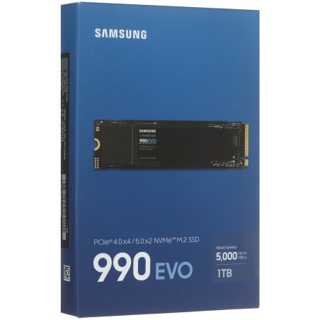 Накопитель SSD Samsung 990 EVO Plus, 4 ТБ, M.2 2280, PCIe 4.0 x4, NVMe 2.0, R/W 7250/6300