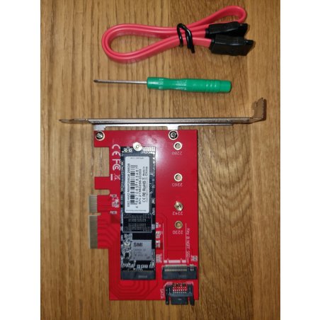 Адаптер ORIENT C296E 2xM.2 - > PCI-Ex4 / SATA