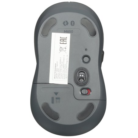 Мышь беспроводная Logitech Signature M650 графитовый, 4000 dpi, радиоканал, Bluetooth, USB, кнопки - 5