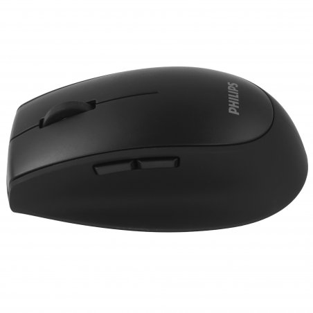 Мышь беспроводная Philips SPK7627 черный, 1600 dpi, радиоканал, Bluetooth, USB, кнопки - 5