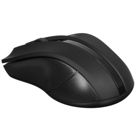 Мышь беспроводная HIPER HOMW-074 черный/синий, 1000 dpi, радиоканал, USB, кнопки - 3