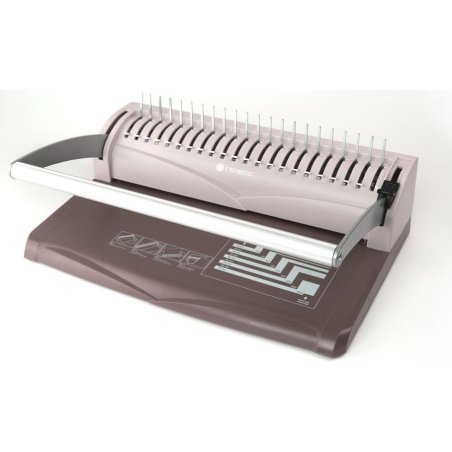 Переплетчик Heleos БП13пс коричневый (БП13ПСК) A4/перф.13л.сшив/макс.450л./пластик.пруж. (6-51мм)