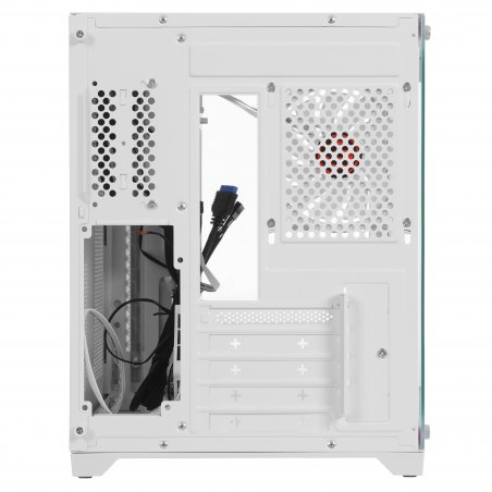 Компьютерный корпус Ginzzu V450 RGb белый CRC6 FAN12CM RGb*3