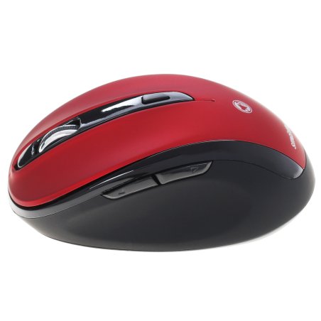 Мышь беспроводная беззвучная Smartbuy 612AG красная, Blue LED SBM-612AG-RK