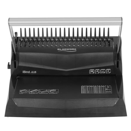 Переплетчик Gladwork iBind A15 A4/перф.15л.сшив/макс.450л./пластик.пруж.-51мм)