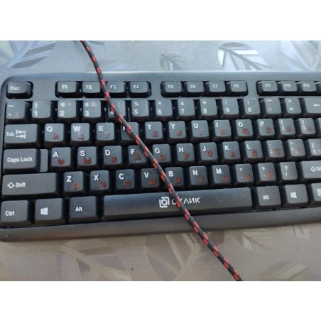 Клавиатура проводная Oklick 90M, USB, черный