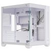Компьютерный корпус Ginzzu V420 RGb подсветка, закаленное стекло 1*USB 3.0,1*USB 2.0, AU белый mATX