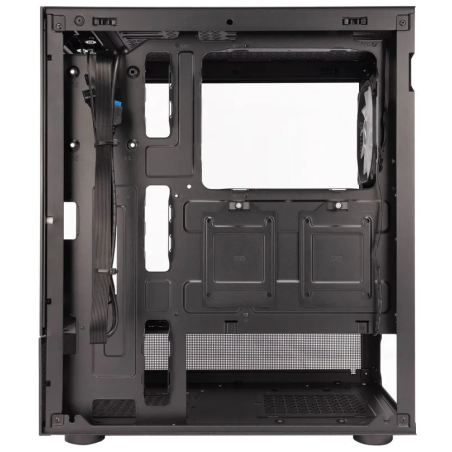 Компьютерный корпус 1STPLAYER MIKU Mi7-A черный ATX 3x120мм LED fans Mi7-A-BK-2F1R-1F1