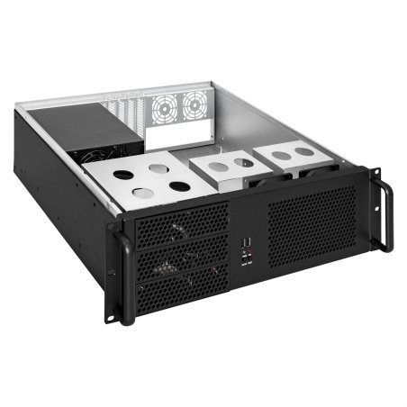 Серверный корпус ExeGate Pro EX293185RUS 3U390-08 (RM 19", высота 3U, глубина 390, БП 600RADS, USB)