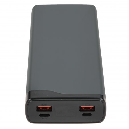 Портативный аккумулятор OLMIO QL-20, 20000mAh, 22.5W, QuickCharge3.0/PowerDelivery, LCD, серый