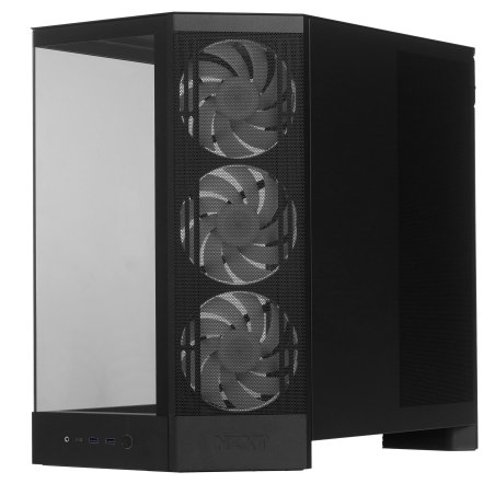 Компьютерный корпус без блока питания Case NZXT H9 Flow RGb (2025), Midi-Tower, TG, 3x140мм RGb + 1x120мм, 2xUSB-A 3.2 + 1xUSB-C 3.2, E-ATX, ATX, mATX, mITX черный