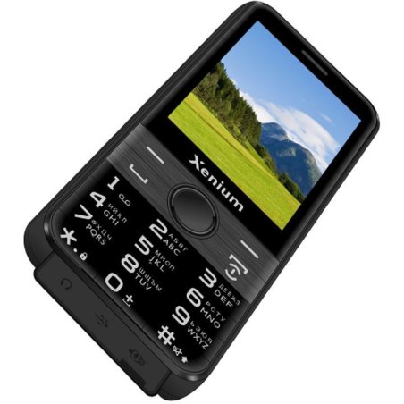 Мобильный телефон Xenium X800 черный моноблок 2Sim 2.8" 240x320 Spreadtrum ThreadX RTOS 0.3Mpix GSM900/1800 MP3 FM microSD max32Gb
