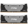 Оперативная память Kingston Fury Renegade, DDR4, 16Gb (2x8Gb), 3200MHz, CL16, DIMM, с радиаторами, RGB, черный