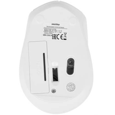 Мышь беспроводная Smartbuy ONE 333AG-W белая SBM-333AG-W