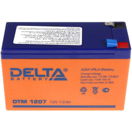 Батарея Delta DTM 1207 (12V, 7.2Ah)
