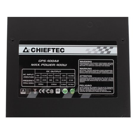 Блок питания Chieftec ELP-700S-Bulk, 700Вт, 80 PLUS, 120мм, черный