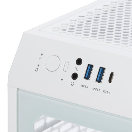 Компьютерный корпус Thermaltake The Tower 200 белый без БП miniITX 11x120мм 5x140мм 2xUSB 3.0 1xUSB3.1 audio bott PSU