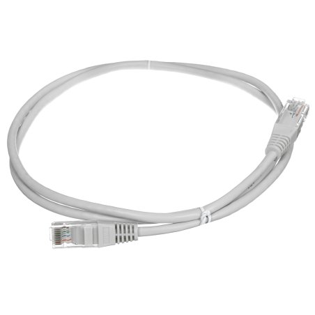 Патч-корд Lanmaster UTP TWT-45-45-1.0-GY вилка RJ-45-вилка RJ-45 кат.5е 1м серый ПВХ (уп.:1шт)