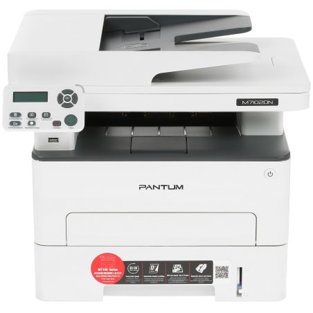 МФУ лазерное Pantum M7102DN, A4, ч/б, печ. до 33 стр/мин., скан. до 24 стр/мин., 1200x1200dpi, USB, RJ-45