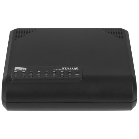 Коммутатор Netis ST3116P неуправляемый настольный 16x10/100